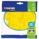 PlayBox: 5mm-es MIDI áttetsző vasalható gyöngy citromsárga színben 6000db-os csomag