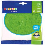 PlayBox: 5mm-es MIDI áttetsző vasalható gyöngy zöld színben 6000db-os csomag