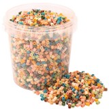 PlayBox: 5mm-es MIDI pasztell színű vasalható gyöngyök vödörben 5000db-os szett