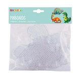 PlayBox: 5mm-es MIDI vasalható gyöngy alaplapok 3db-os csomag - Dinoszauruszok