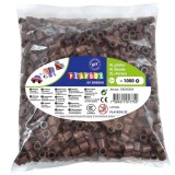 PlayBox: 9mm-es XL MAXI vasalható gyöngy 1000db-os csomag barna színben