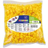 PlayBox: 9mm-es XL MIDI vasalható gyöngy 1000db-os csomag sárga színben