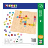 PlayBox: ABC színes fa oktató játék 25x25cm
