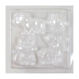 PlayBox: Állatos gipszkiöntő forma 17x17cm