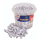 PlayBox: Betűs gyöngy szett vödörben 1250db-os