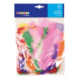 PlayBox: Dekorációs színes pulyka tollak 60db-os csomag