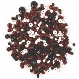 PlayBox: Fa gyöngyszett barna és fehér színekben 450db-os