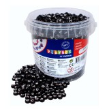 PlayBox: Fekete betűs kerek gyöngy szett 2500 db-os