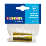 PlayBox: Fém kötöződrót arany színben 0,3mm 80m
