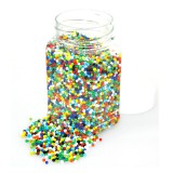 PlayBox: Fűzhető színes műanyag gyöngyök 2-3 mm 500g-os csomag