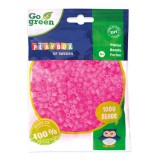 PlayBox: Go Green 5mm-es MIDI vasalható gyöngy 1000db-os pink színben