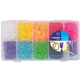 PlayBox: Gumikarkötő készítő szett 9 színnel 2700db-os készlet