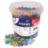 PlayBox: Műanyag színes és átlátszó gyöngy szett 2200 db-os