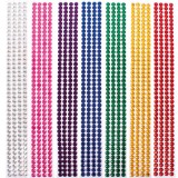 PlayBox: Öntapadós színes strasszkövek 1176db 8mm