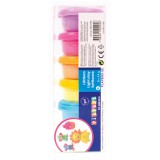 PlayBox: Pasztell színes gyurma szett tégelyben 6x14gramm
