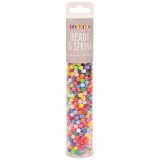 PlayBox: Színes kristály hatású fűzhető gyöngyök 650db-os szett