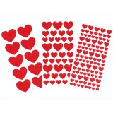 PlayBox: Szívecskés csillámos matrica szett 146 db-os