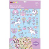 PlayBox: Unikornis mintás mega matrica szett - 500db-os
