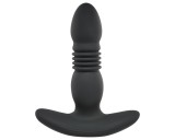 Playboy - akkus, lökő anál vibrátor (fekete)