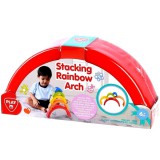 Playgo: Szivárványos építő bébijáték
