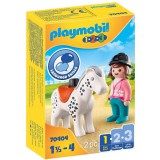 Playmobil 1.2.3: Lovasnő lóval 70404