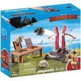 Playmobil - Így neveld a sárkányodat: Bélhangos báránycsúzlival (9461) (Play9461P) - Játékfigurák