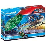 Playmobil: Rendőrségi helikopter - Ejtőernyős-üldözés 70569