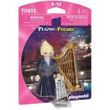 Playmobil: Városi élet - Hárfás lány (70857) (PL70857) - Játékfigurák