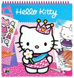 PLAYON Baritz Sarolta Laura Op: Hello Kitty - kreatív matricás színező - könyv