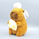 Plüss Kapibara Szakács Sapkával és Sajttal