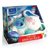 Plüss nyuszi északi fény projektor - Clementoni baby