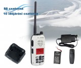 PNI Hordozható VHF hajó rádió állomás, adó vevő fehér DS890WIP67 Marine
