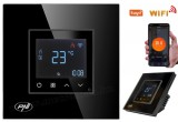 PNI Intelligens Wifi okos termosztát Gázkazánhoz és elektromos fűtéshez MCT25B-WIFI TuyaSmart Fekete