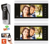 PNI Wifi okos kaputelefon szett 2 db 7"-os LCD monitorral SafeHome PT720M-WIFI TuyaSmart