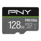 PNY 128GB microSDXC Pro Elite Class 10 U3 V10 + adapterrel P-SDU128V31100PRO-GE