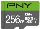 PNY 256GB microSDXC Elite Class 10 UHS-I V10 A1 + adapterrel P-SDU256V11100EL-GE