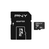 PNY 64GB microSDXC Performance Plus Class 10 + adapterrel P-SDU64G10PPL-GE