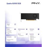 PNY Quadro RTX A2000 12GB DDR6 OEM VCNRTXA2000-12GB-SB