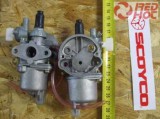 Pocketbike karburátor 50,5 légszűrő oldal, 37mm csavarközéptáv RH