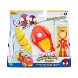 Pókember: Póki és csodálatos barátai - Vasember akciófigura járművel - Hasbro