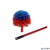 . Pókhálózó kefe, kerek, teleszkópos nyéllel