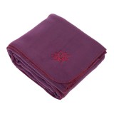 Polár jógatakaró ASANA Lotus hímzéssel - lila - Bodhi