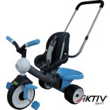 Polesie Szülőkaros tricikli kék