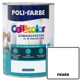 POLI-FARBE CELLKOLOR SELYEMFÉNYŰ ZOMÁNCFESTÉK 400 ML FEHÉR