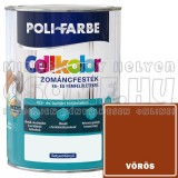 POLI-FARBE CELLKOLOR SELYEMFÉNYŰ ZOMÁNCFESTÉK 800 ML VÖRÖS