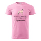 Póló Német dog mintával - Rózsaszín XL méretben