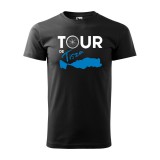 Póló Tour de Tisza mintával - Fekete XL méretben