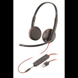 Poly Blackwire 3225 USB-A sztereó headset (209747-201) (209747-201) - Fejhallgató