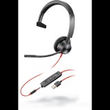 Poly Blackwire 3315 USB-A mono headset (213936-01) (poly213936-01) - Fejhallgató