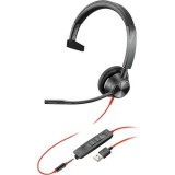 Poly Blackwire BW3315-M USB-A mono headset (214014-01) (214014-01) - Fejhallgató